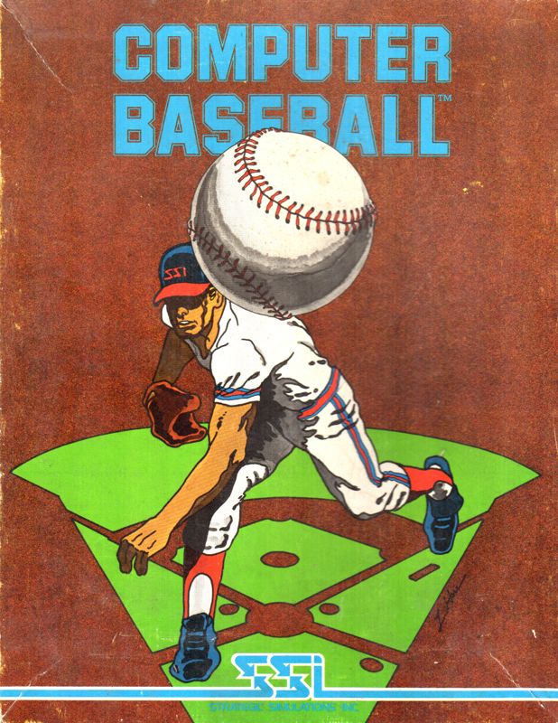 Computer Baseball box art for Commodore 64